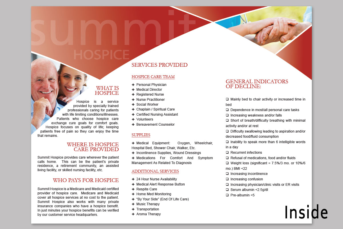 Summit Home Health and Hospice Brochure, Inside