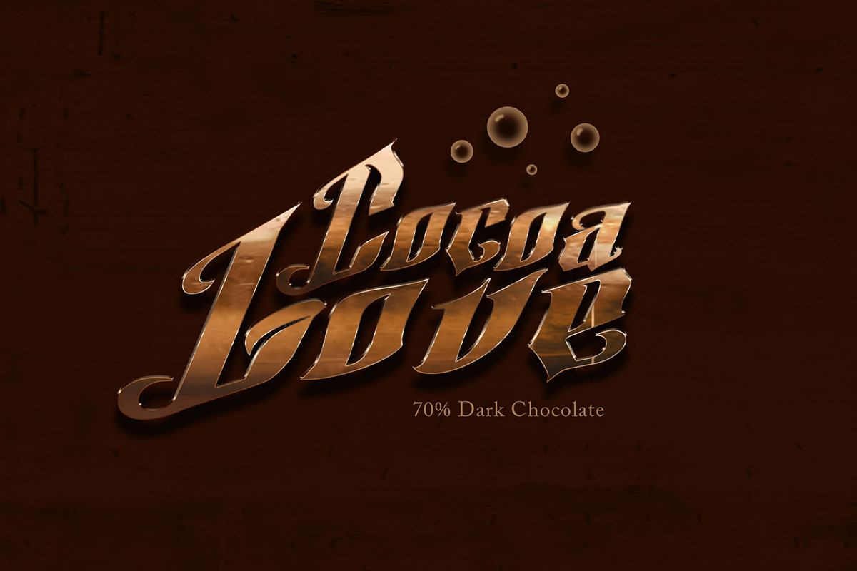 Cocoa Love Text Effect